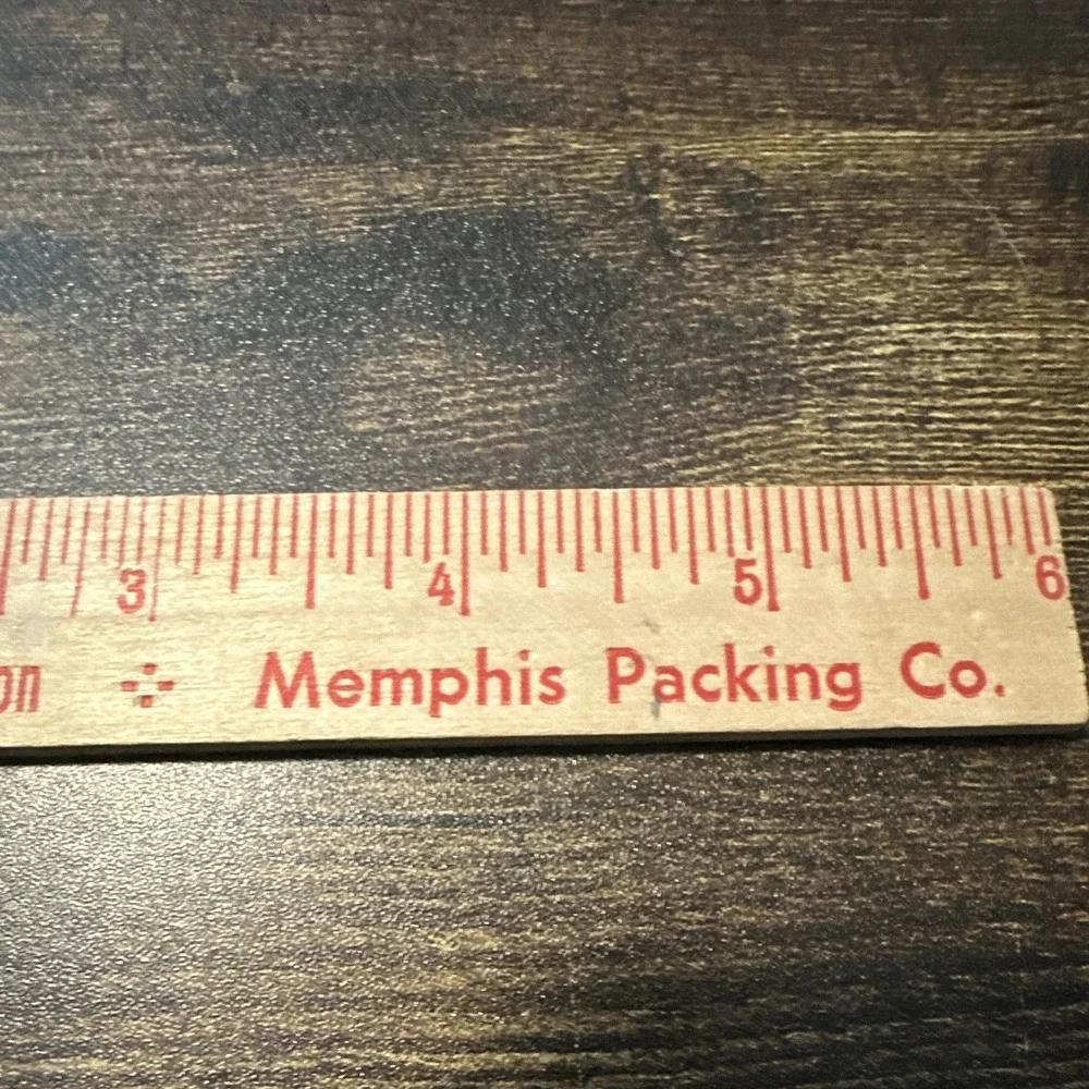 Evergood Sliced Bacon Memphis Packing Co. Vintage Original Advertising Ruler